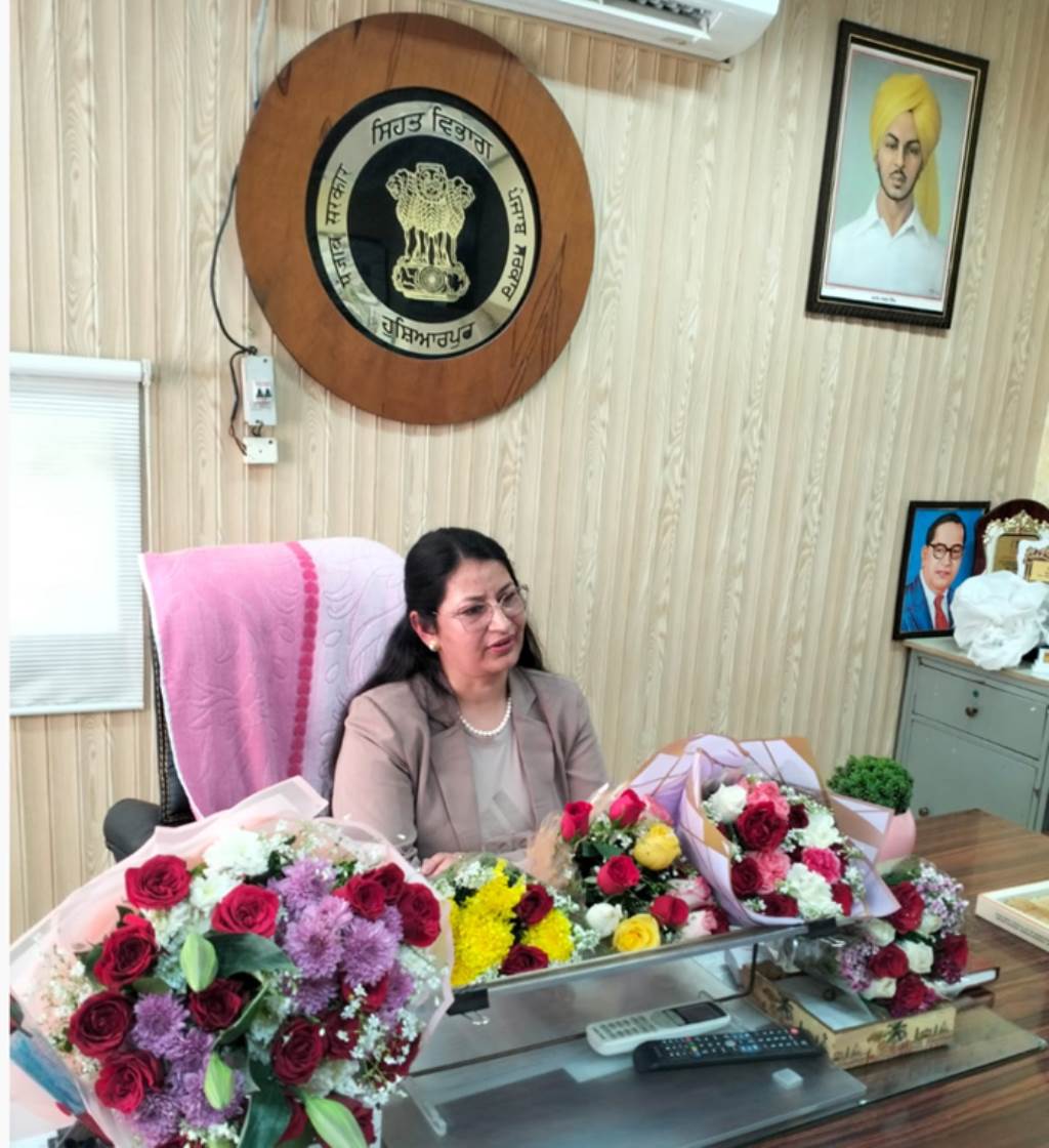 Dr Mandeep Kamal assumed charge as Civil Surgeon Hoshiarpur